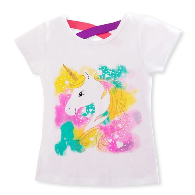 Children′s T-Shirt Kid′s Shirts Child Baby Toddler Unicorn Party Tee Tops Clothing Short Tees Cute Comfortable T Clothing